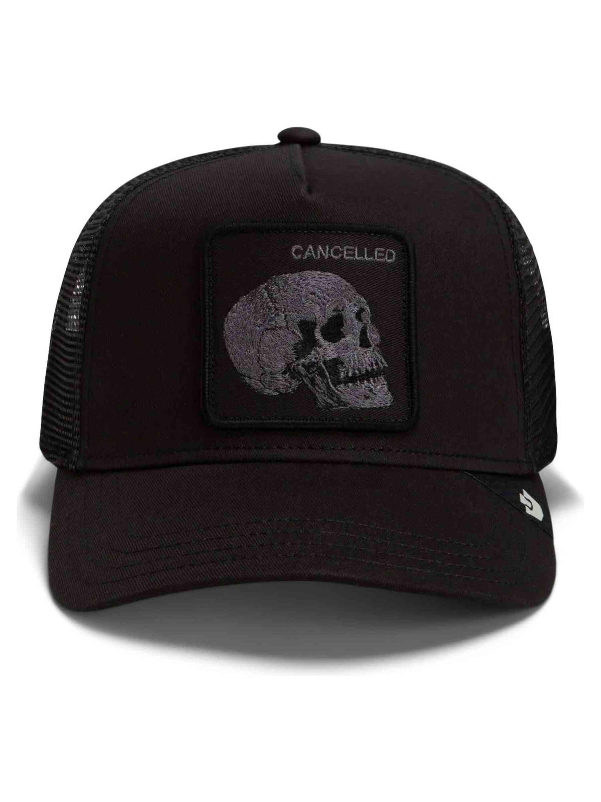 GOORIN Bros. Pet 'Gorra goorin bros negra calavera tonal skull trucker cap' in Zwart: voorkant