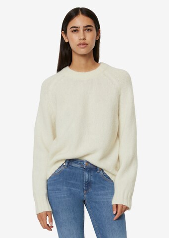 Pull-over Marc O'Polo DENIM en blanc : devant