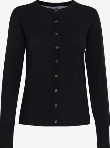 PULZ Jeans Knit Cardigan 'PZSARA LS' in Black: front