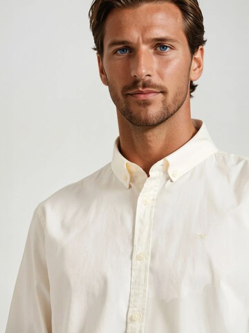 Coupe regular Chemise Funky Buddha en blanc
