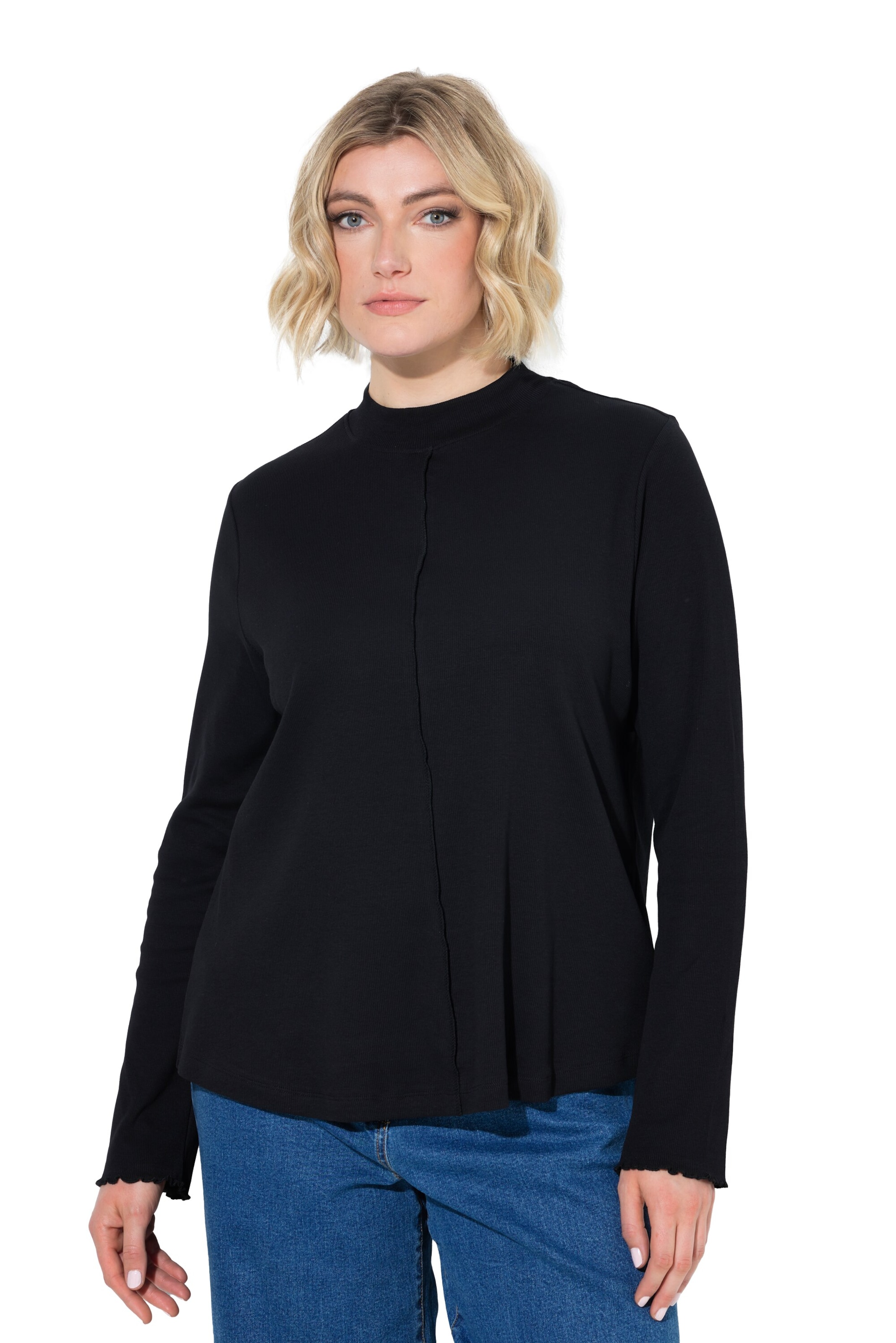 Ulla Popken Shirt in Black: front