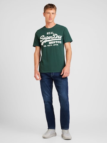 Superdry Shirt 'Classic' in Groen