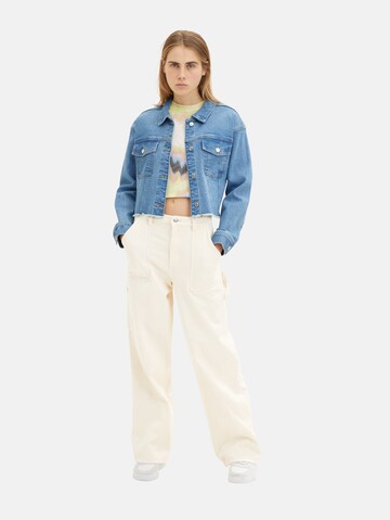 Wide leg Jeans de la TOM TAILOR DENIM pe bej