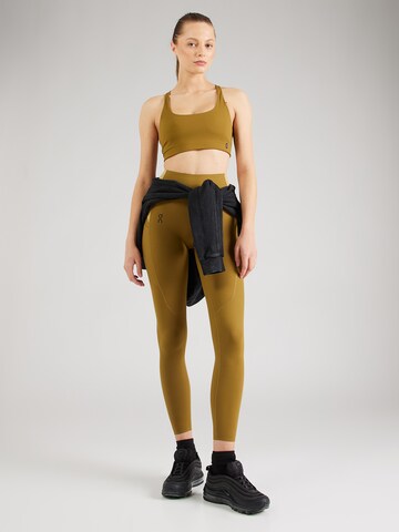 Skinny Pantaloni sportivi 'Movement' di On in verde