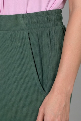 Ulla Popken Wide Leg Hose in Grün