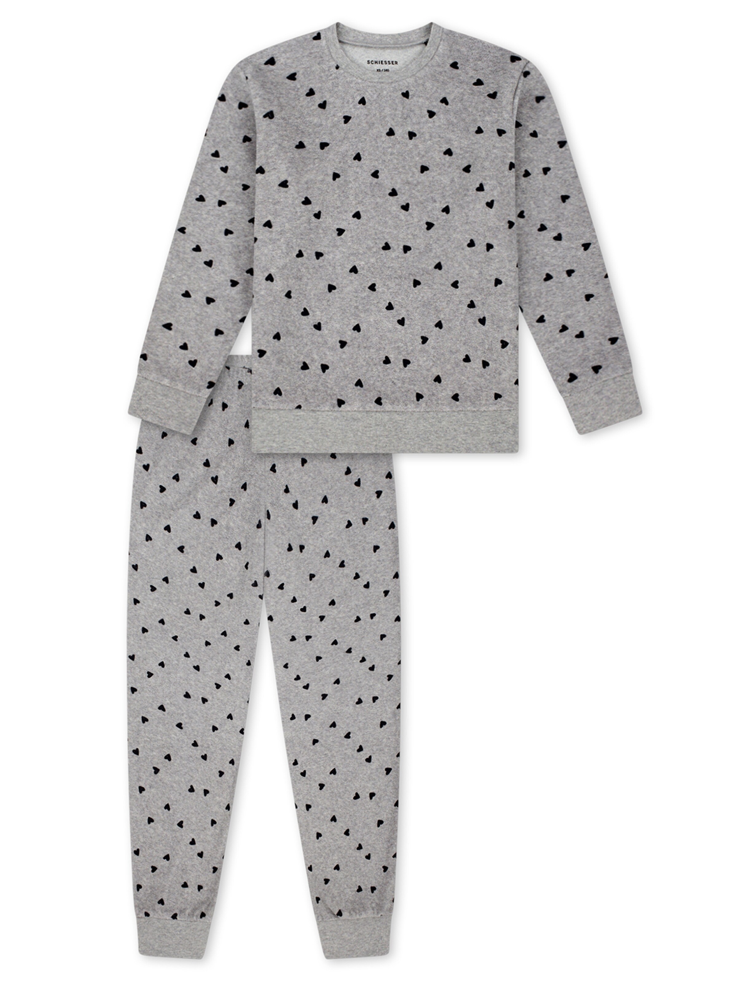 SCHIESSER Schlafanzug ' Nightwear ' in Grau: Vorderseite