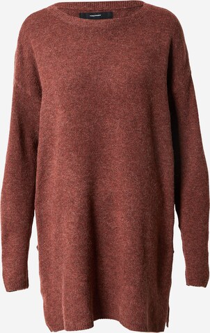 VERO MODA - Pullover 'Brilliant' em castanho: frente