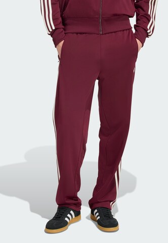 ADIDAS ORIGINALS Regular Pants 'Firebird' in Red: front