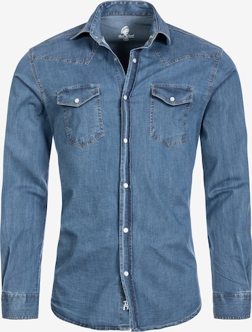 Rock Creek Regular fit Button Up Shirt in Blue: front