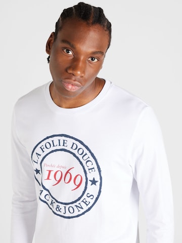 T-Shirt 'DOUCE' JACK & JONES en blanc