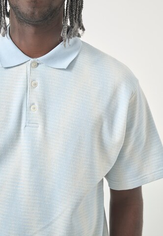 Cleptomanicx Polo-Shirt 'Ziggy' in Blau