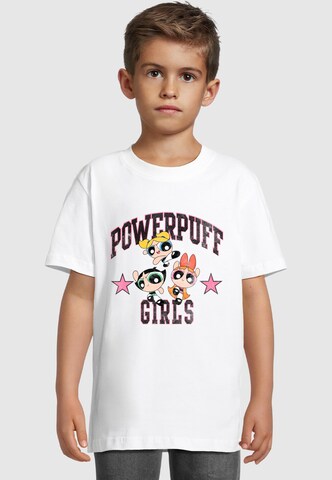 T-Shirt 'The Powerpuff Girls' Merchcode en blanc : devant