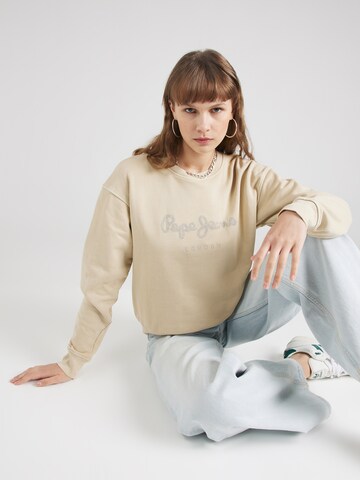 Sweat-shirt 'HARLEY' Pepe Jeans en beige : devant