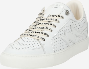 Sneaker low de la Zadig & Voltaire pe alb: față