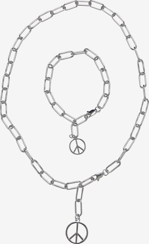 Urban Classics Sada šperků – stříbrná: přední strana