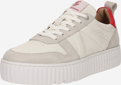 SALAMANDER Niske tenisice u svijetlosiva / crvena / prljavo bijela, Pregled proizvoda