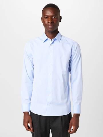 ETON - Ajuste regular Camisa de negocios en azul: frente