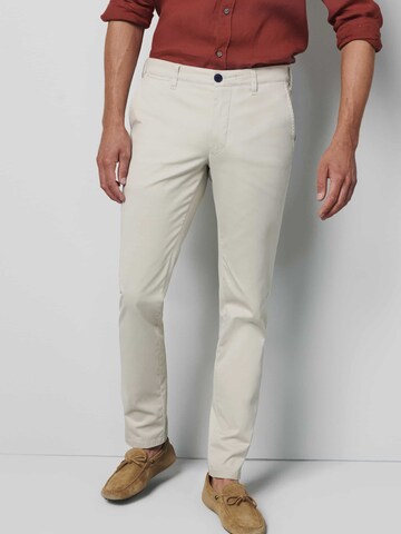 MEYER Regular Chino trousers in Beige: front