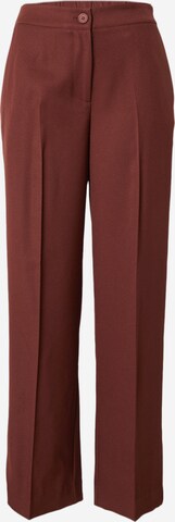 modström Loose fit Trousers with creases 'Homer' in Brown: front