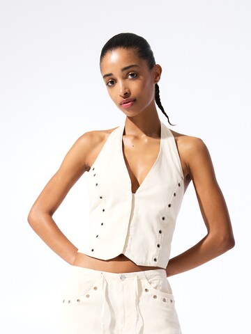 Haut Pull&Bear en beige : devant