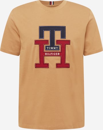 TOMMY HILFIGER Koszulka w kolorze brązowy: przód