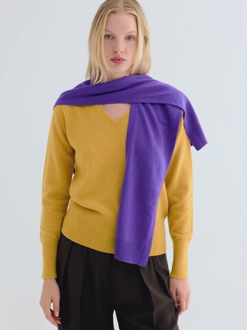 Écharpe SILK & CASHMERE en violet : devant