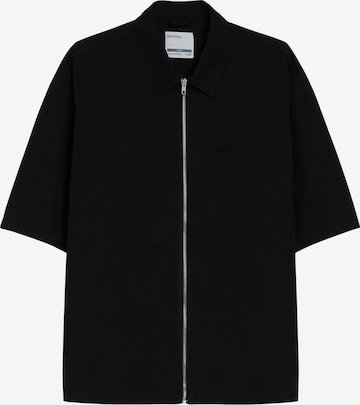 Bershka Shirt in Zwart: voorkant