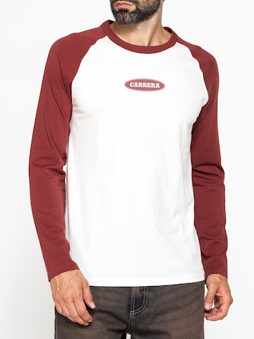 Carrera Jeans Shirt 'Replica Raglan' in Red