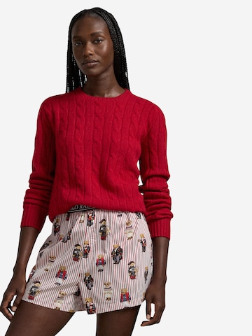 Polo Ralph Lauren Pajama pants 'Iconic Bear' in Red: front
