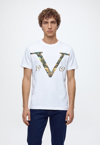 19V69 ITALIA T-shirt 'Rafael V Baroque' i vit: framsida