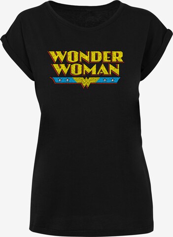 T-shirt 'DC Comics Wonder Woman' F4NT4STIC en noir : devant
