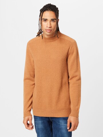 BURTON MENSWEAR LONDON Sweter w kolorze brązowy: przód