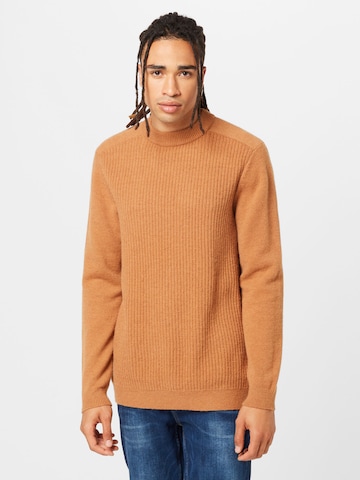 Pull-over BURTON MENSWEAR LONDON en marron : devant