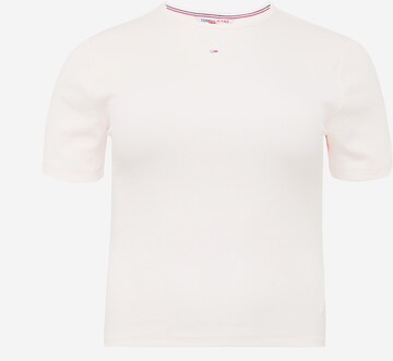 Tommy Jeans Curve Tričko 'Essential' – pink: přední strana