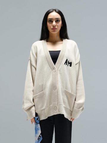 Alessandro Magno Strickjacke 'FASHION' in Beige: Vorderseite