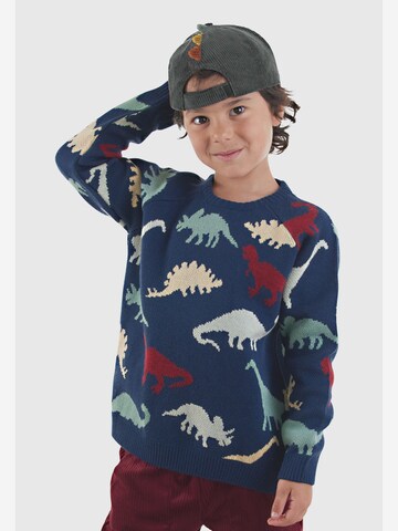 Pull-over Denokids en bleu : devant