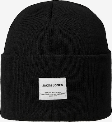 JACK & JONES Шапка 'Long Knit' в Черный: спереди