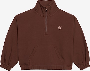 Calvin Klein Jeans Collegepaita värissä ruskea: etupuoli