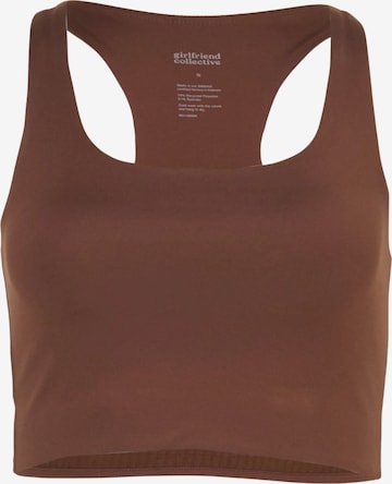 Soutien-gorge de sport 'Paloma' Girlfriend Collective en marron : devant
