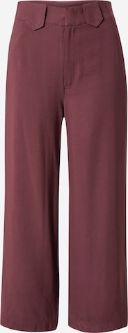 ABOUT YOU Wide leg Pants 'Valentine' in Brown: front