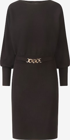 APART Strickkleid in Schwarz: Vorderseite