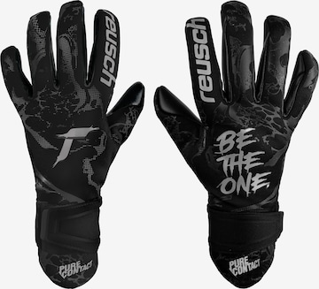 REUSCH Athletic Gloves 'Pure Contact Infinity' in Black: front