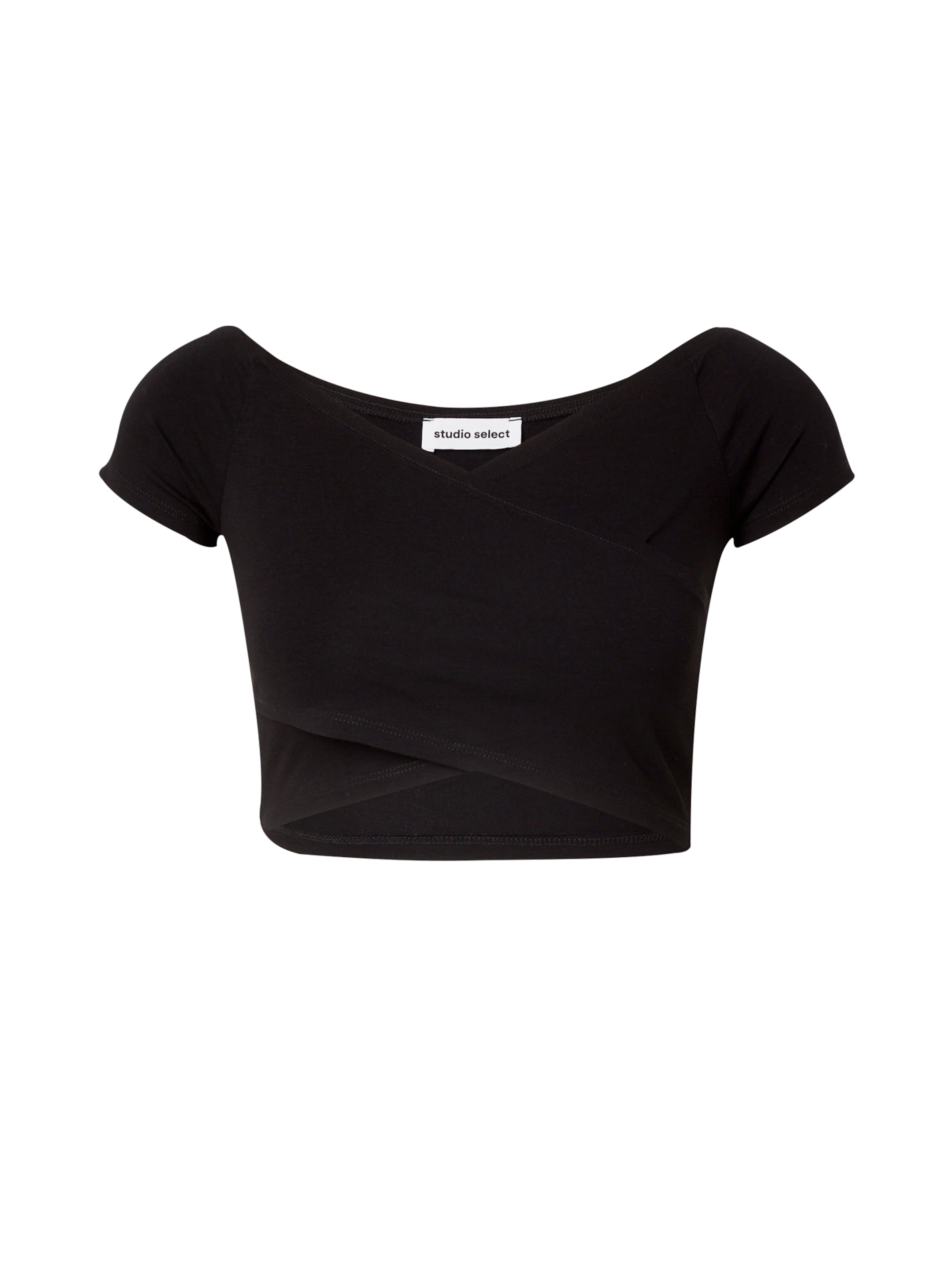 studioselect - Camisa 'Elea' em preto: frente