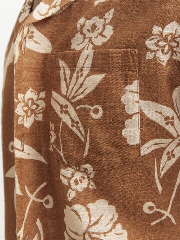 JACK & JONES - Ajuste confortable Camisa 'JJFlores' en marrón