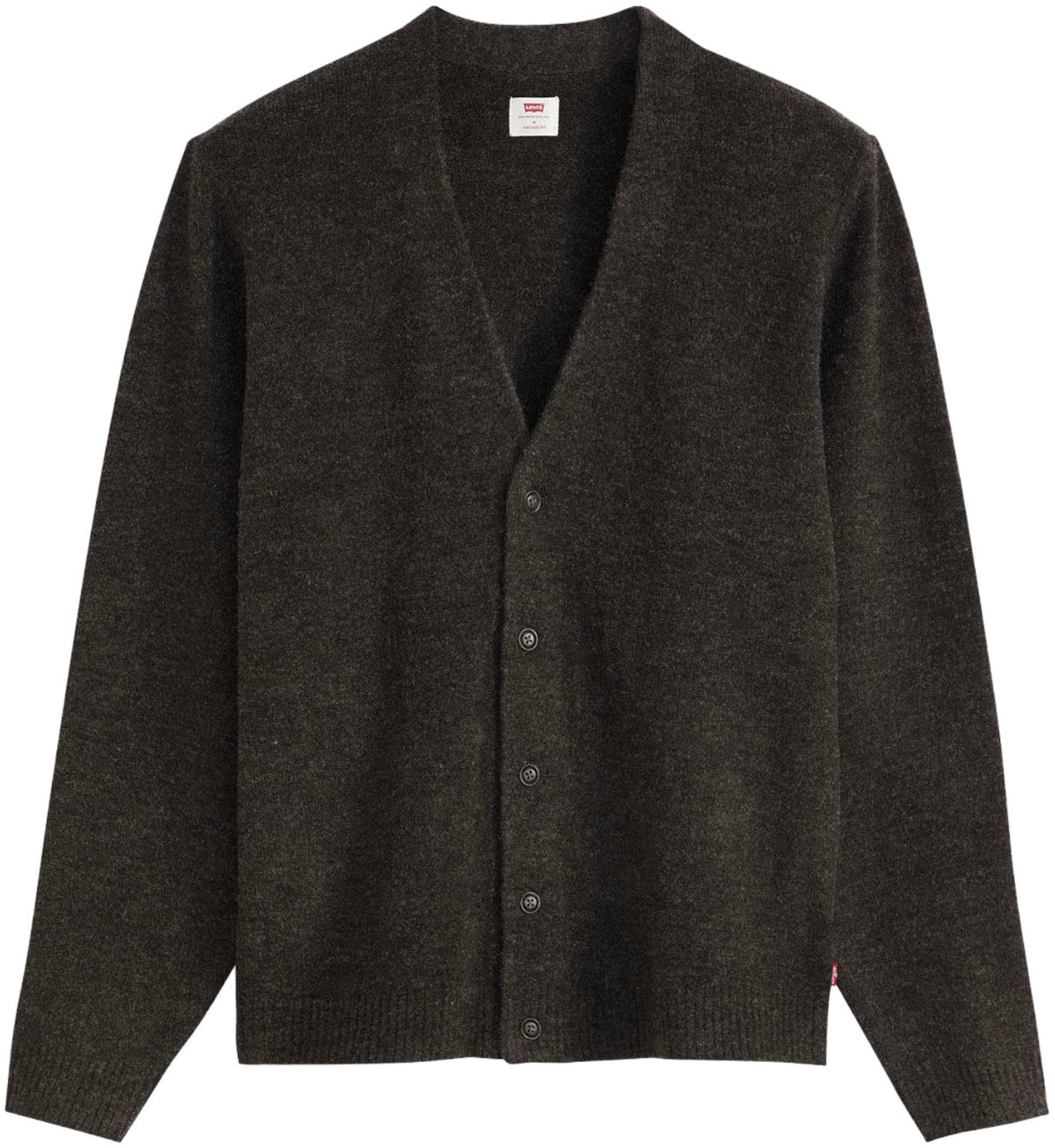 LEVI'S ® Strickjacke in Schwarz: Vorderseite