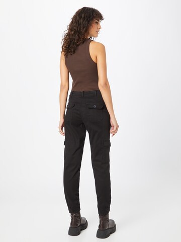 MORE & MORE Tapered Cargo Pants in Black