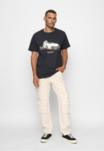 Mister Tee Shirt 'Weekend Wolf' in Blue