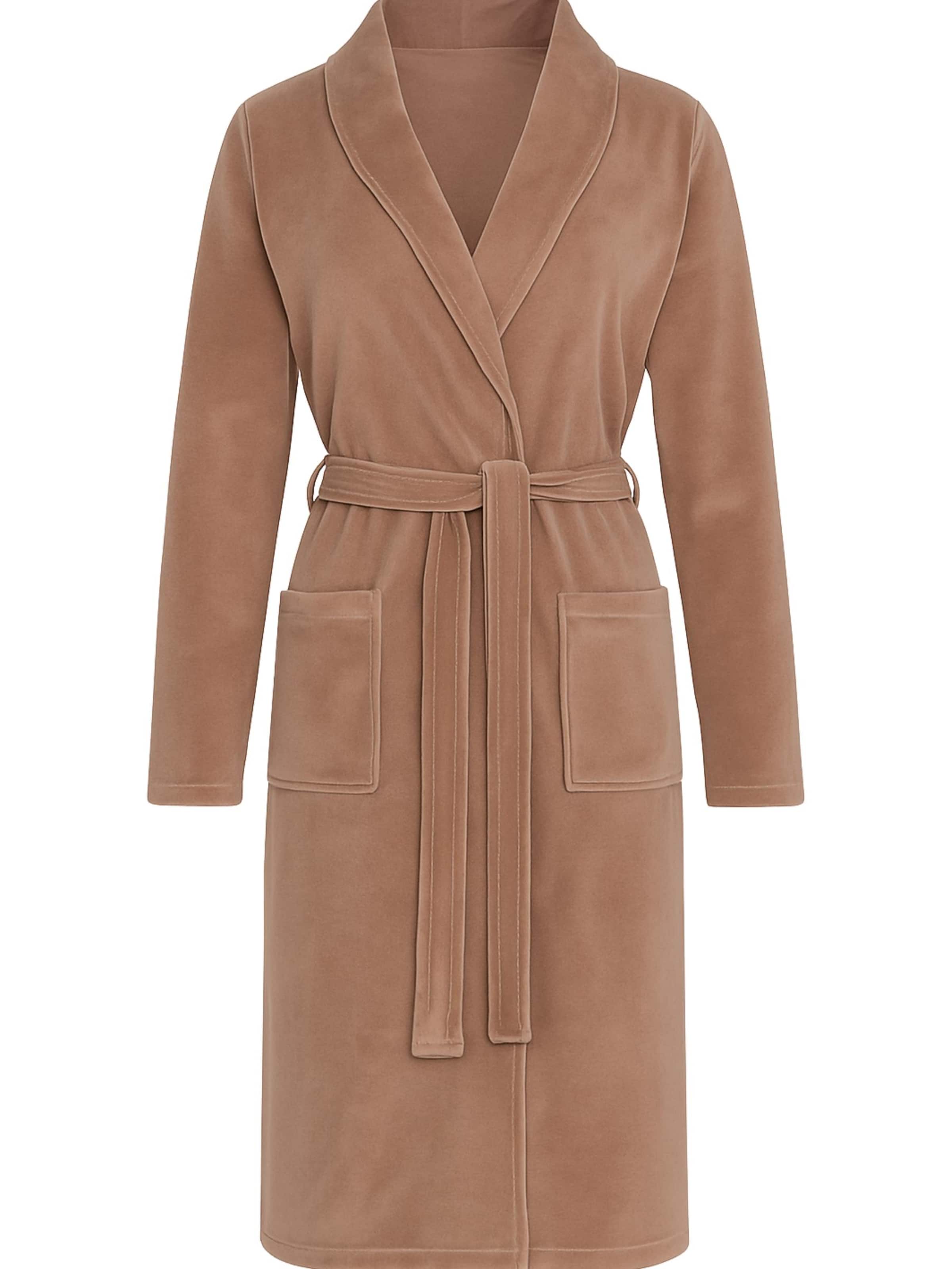 Vivisence Long Bathrobe '5022' in Beige