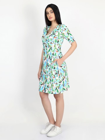 VICCI Germany Jerseykleid, mit Raffungen an der Schulter in Grün