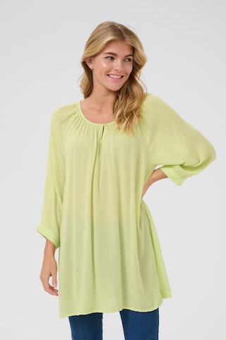 Kaffe Tunic 'Amber' in Green: front